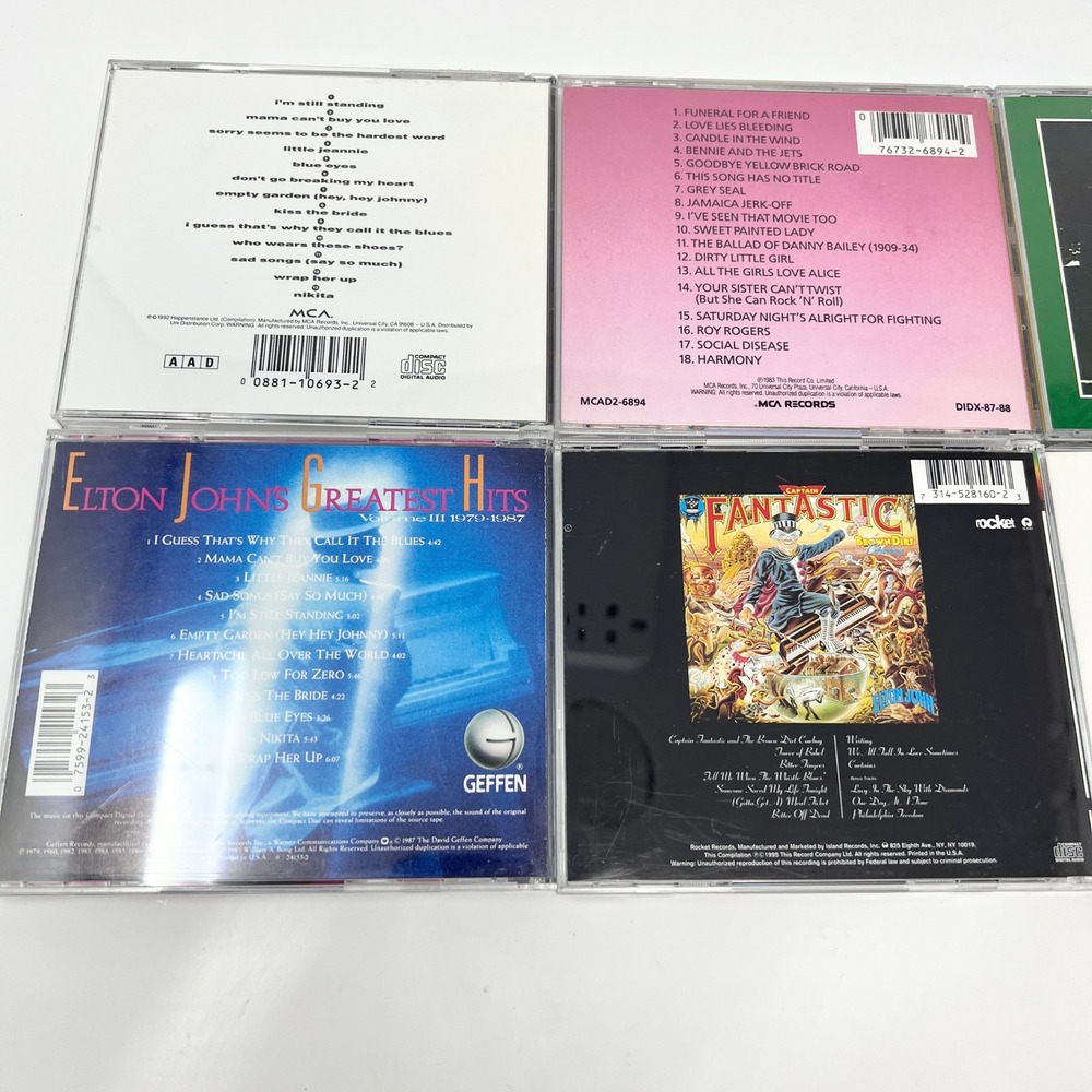 Elton John CD Lot 6 Albums Goodbye Yellow Brick Road Greatest Hits Rocket Man - Picture 6 of 15